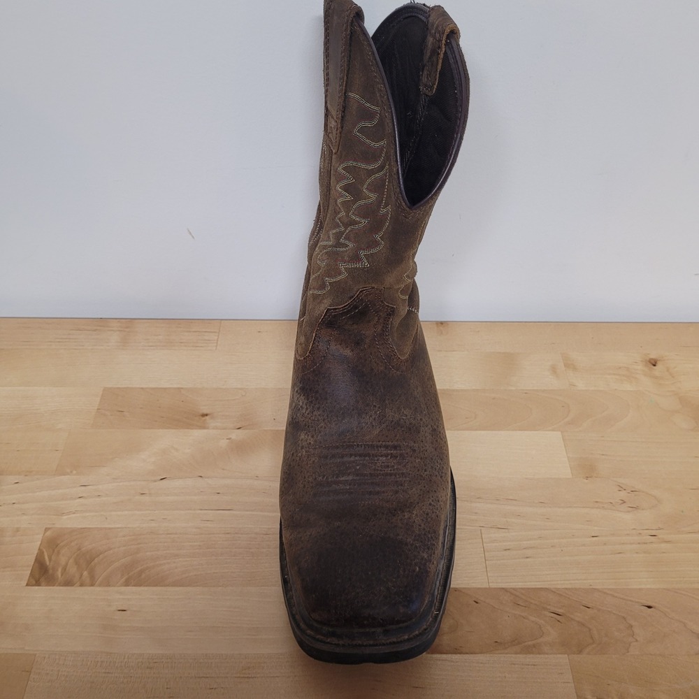 Ariat Work Groundbreaker Boots Mens 11EE Brown Leather Square Toe EH 10020059 - Picture 8 of 16